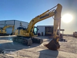 Side of used excavator